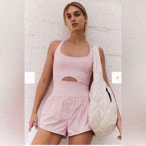 Free People Movement Righteous Runsie-“Rose Water” Pink- Size M